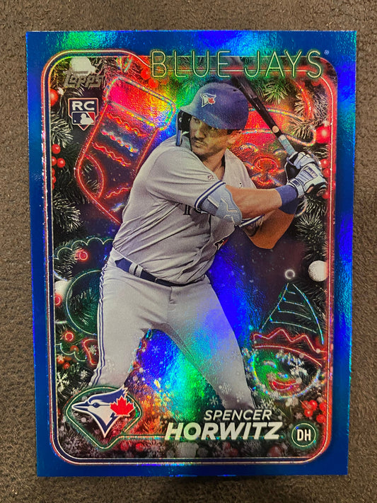 Spencer Horwitz - 2024 Topps Holiday - Glitter Parallel - Blue Jays