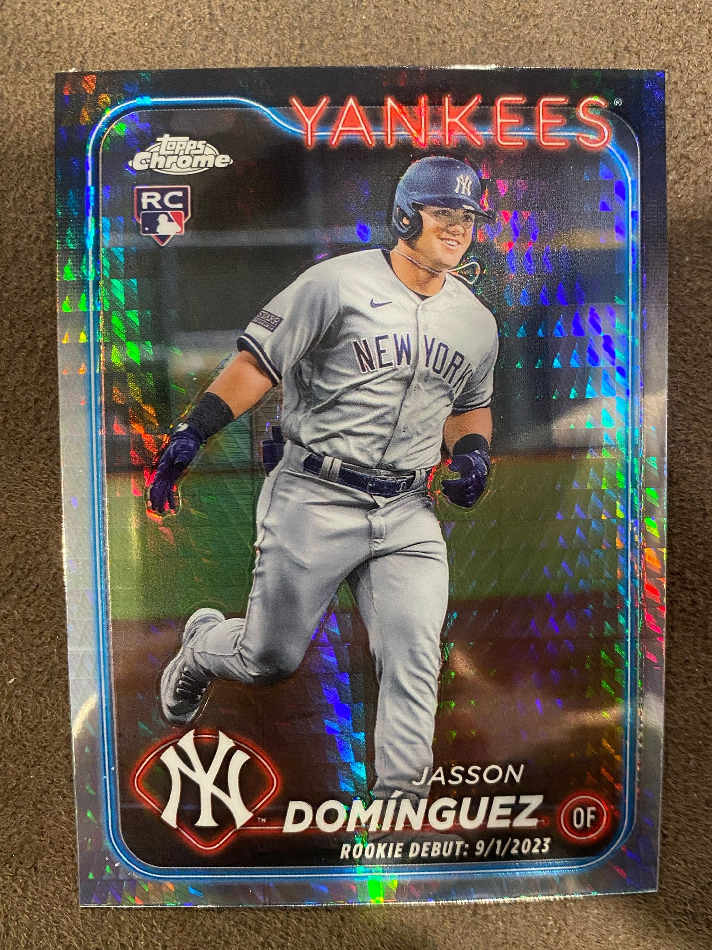 Jasson Dominguez - 2024 Topps Chrome Update - Prism Refractor - Yankees