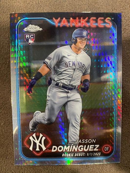Jasson Dominguez - 2024 Topps Chrome Update - Prism Refractor - Yankees