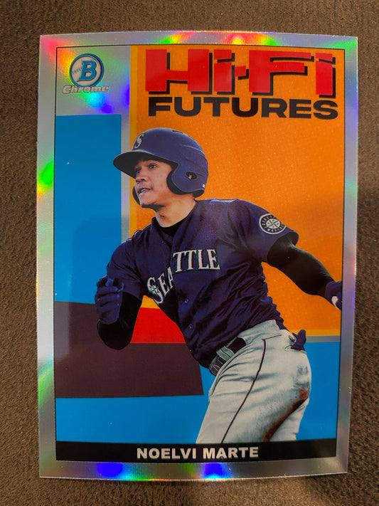 Noelvi Marte - 2022 Bowman - HI-Fi Futures Refractor - Mariners