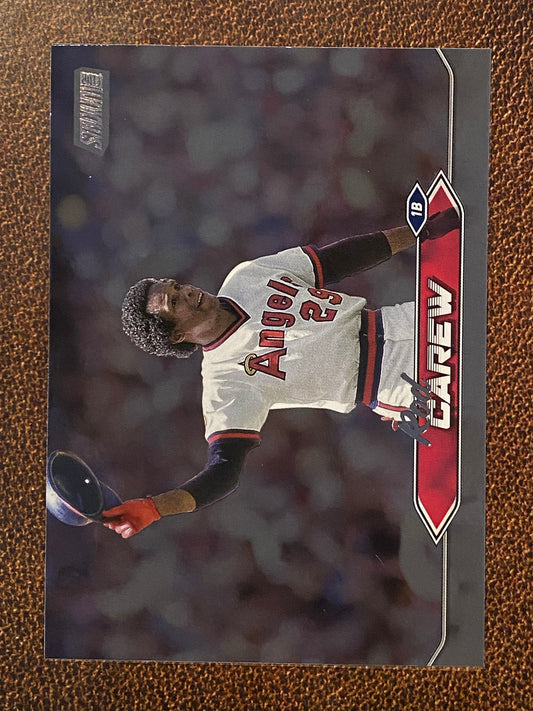 Rod Carew - 2024 Topps Stadium Club - Black Foil - Angels
