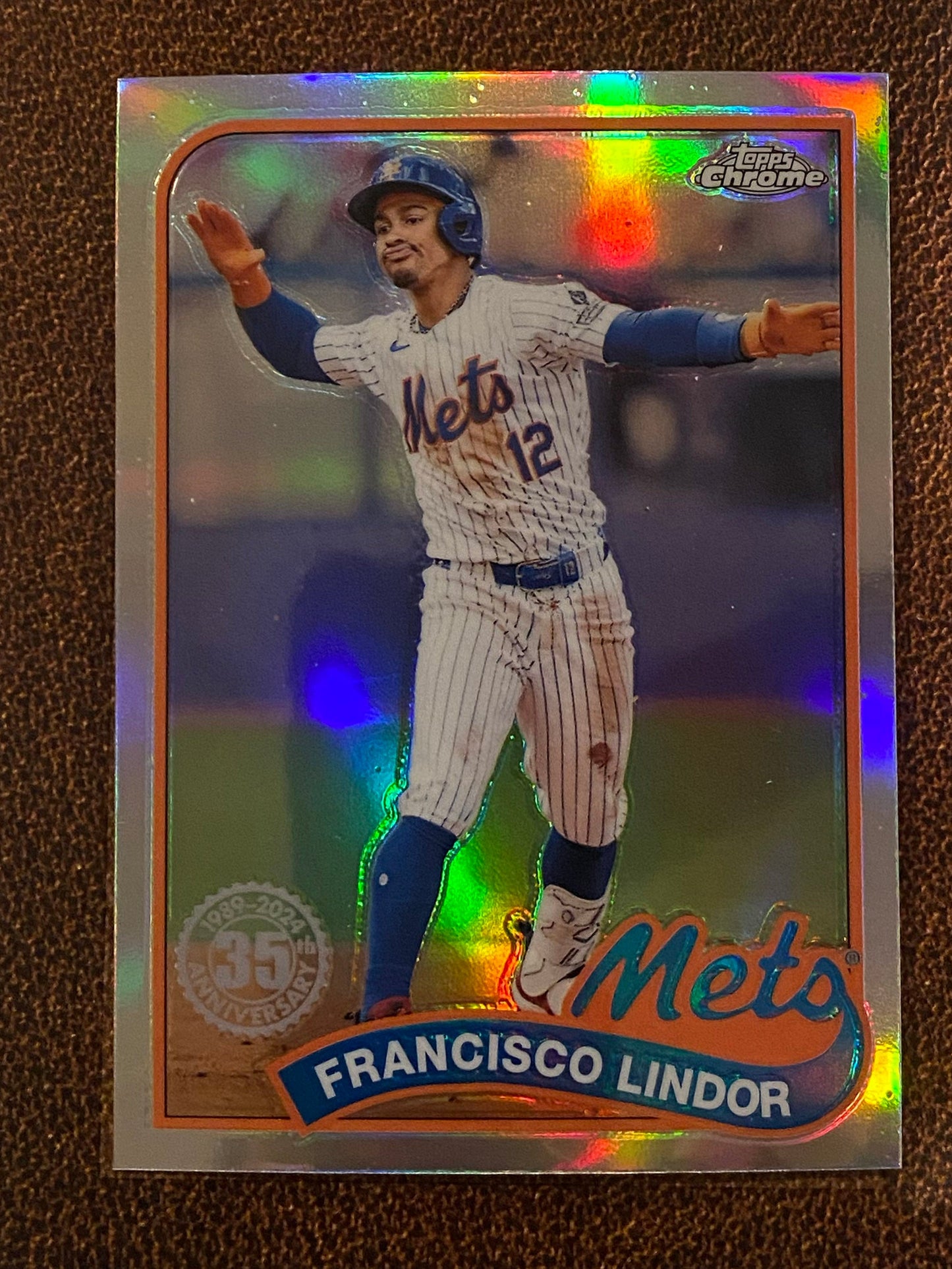 Francisco Lindor - 2024 Topps Chrome Update - 1989 Refractor - Mets