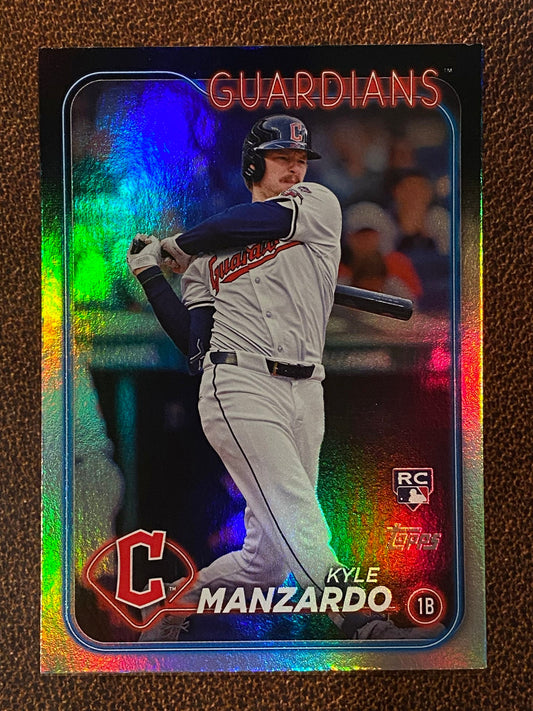 Kyle Manzardo - 2024 Topps Update - Rainbow Foil - Guardians
