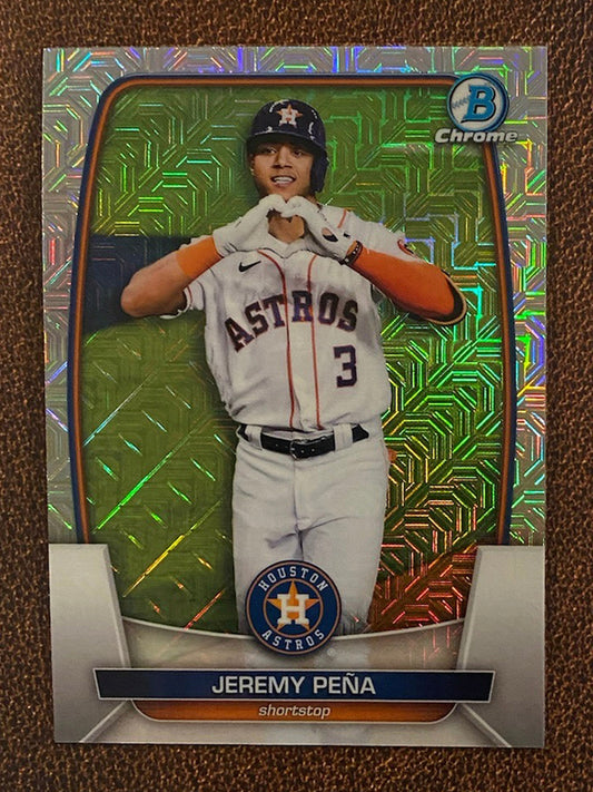 Jeremy Peña - 2023 Bowman - Mega Box Mojo Refractor - Astros