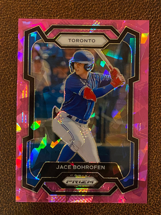 Jace Bohrofen - 2024 Panini Prizm - Pink Ice Mega - Blue Jays