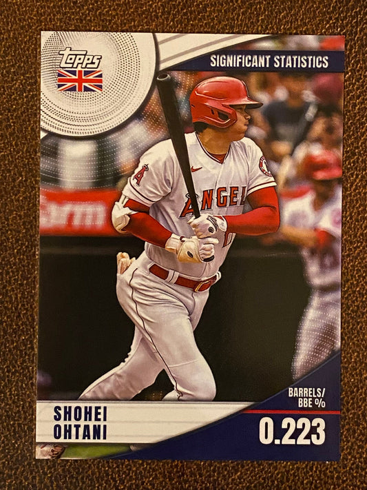 Shohei Ohtani - 2022 Topps UK - Signficant Statistics (SS-2) - Angels