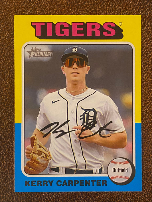 Kerry Carpenter - 2024 Topps Heritage - Low Number Short Prints - Tigers