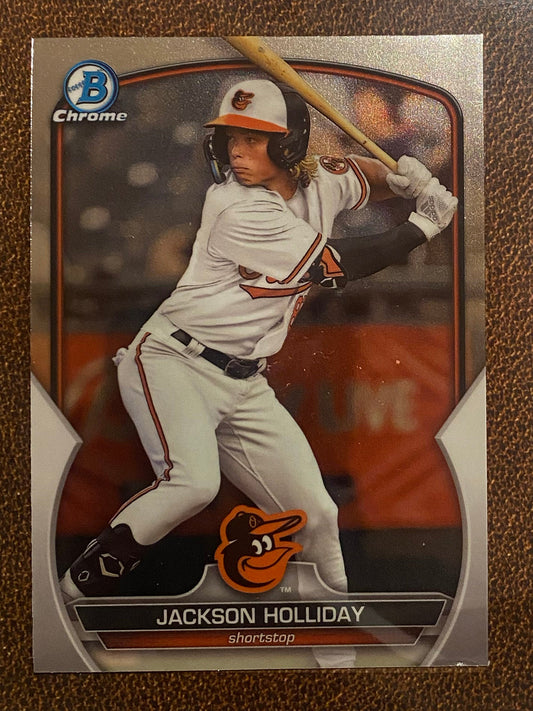 Jackson Holliday - 2023 Bowman Draft - Base Chrome Prospect - Orioles
