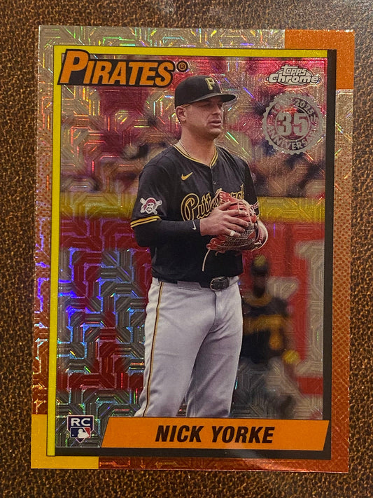 Nick Yorke - 2025 Topps Series 2 - 1990 Mojo Refractor - Pirates