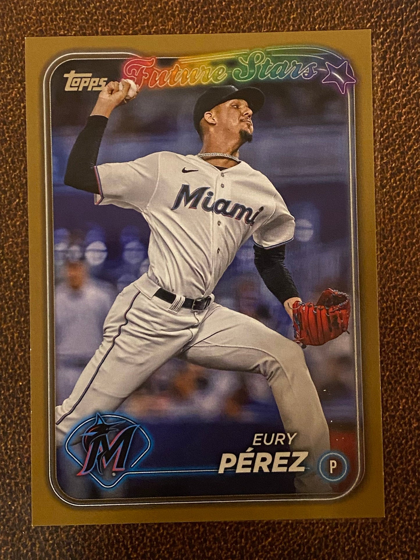 Eury Pérez - 2024 Topps Series 1 - Gold /2024 - Marlins