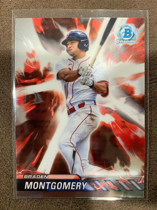 Braden Montgomery - 2024 Bowman Draft - Plasma Power Insert - Red Sox