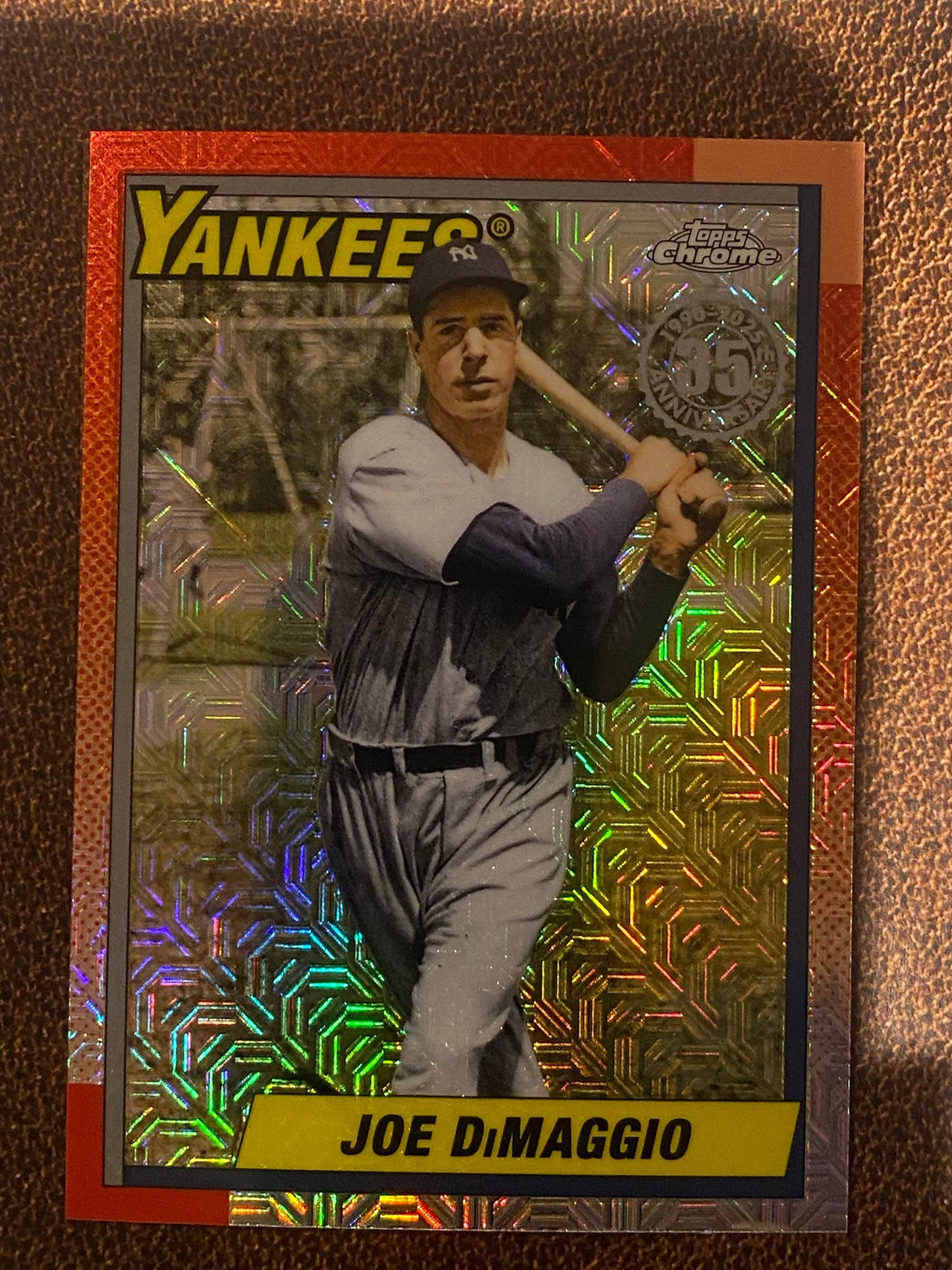 Joe DiMaggio - 2025 Topps Update - 1990 Mojo Refractor - Yankees
