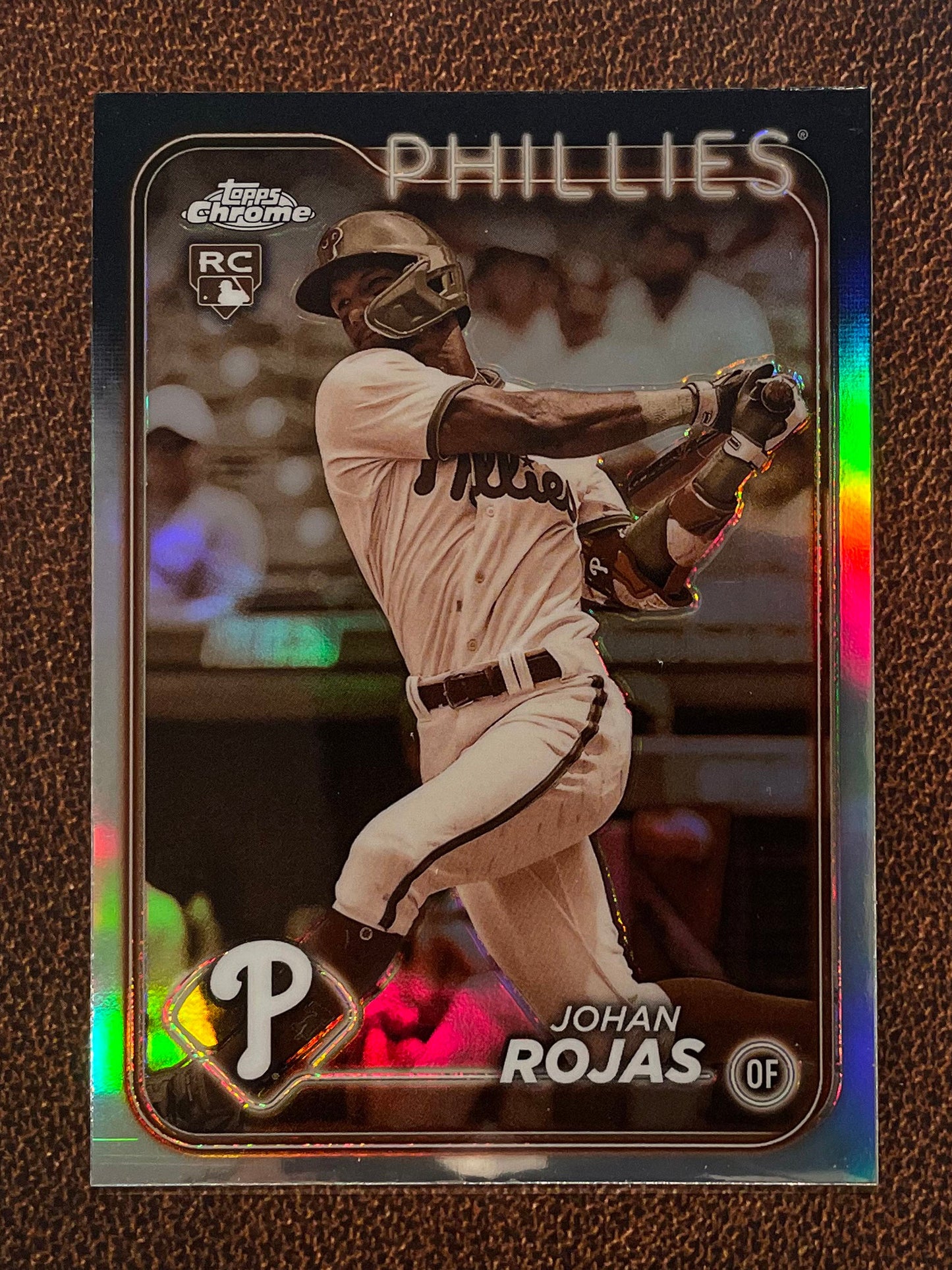 Johan Rojas - 2024 Topps Chrome - Sepia Refractor - Phillies