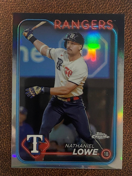 Nathaniel Lowe - 2024 Topps Chrome - Refractor - Rangers