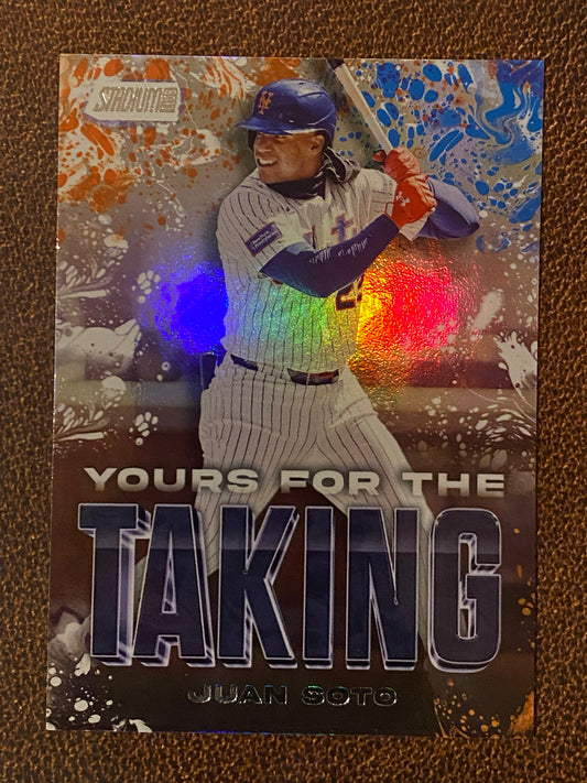 Juan Soto - 2025 Topps Stadium Club - Yours for the Taking Insert - Mets