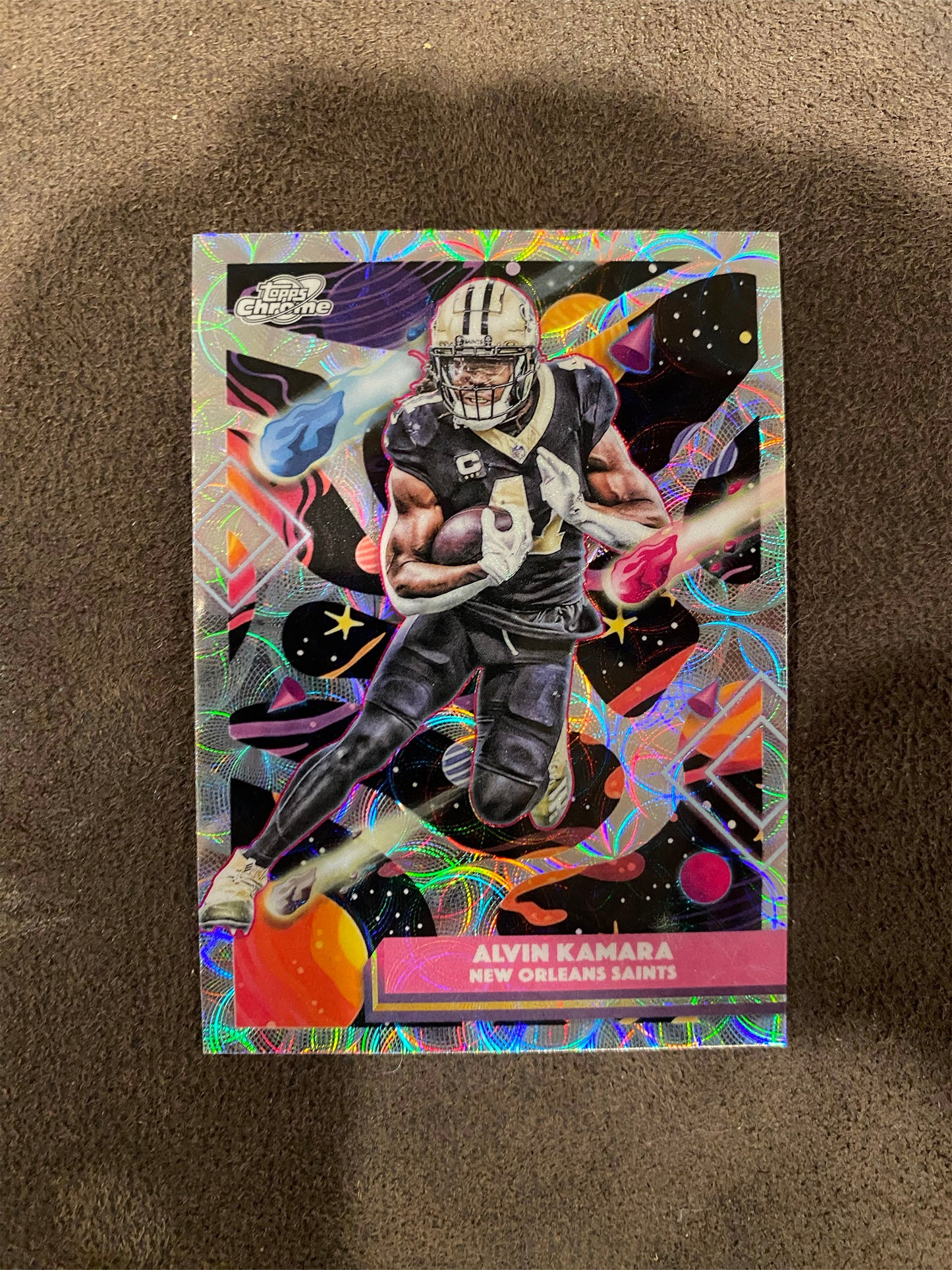Alvin Kamara - 2025 Topps Chrome Cosmic - Nucleus Refractor - Saints