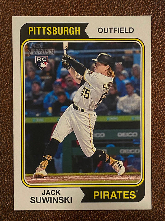 Jack Suwinski - 2023 Topps Heritage - Base Card - Pirates