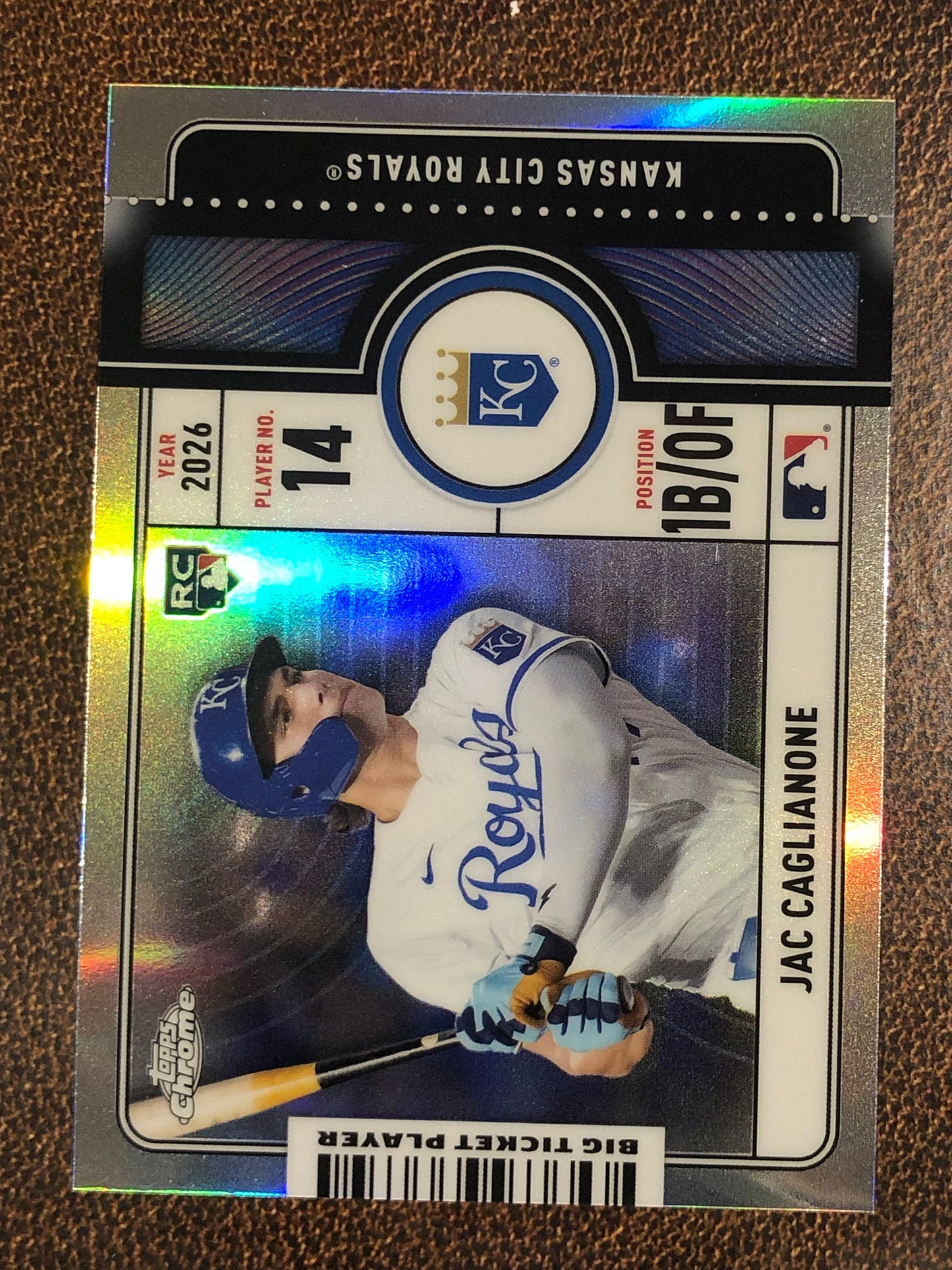 Jac Caglianone - 2026 Topps Chrome - Big Ticket Player Insert - Royals