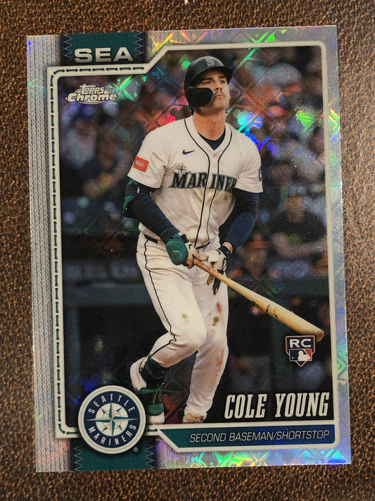 Cole Young - 2026 Topps Chrome Logofractor - Base Logofractor - Mariners