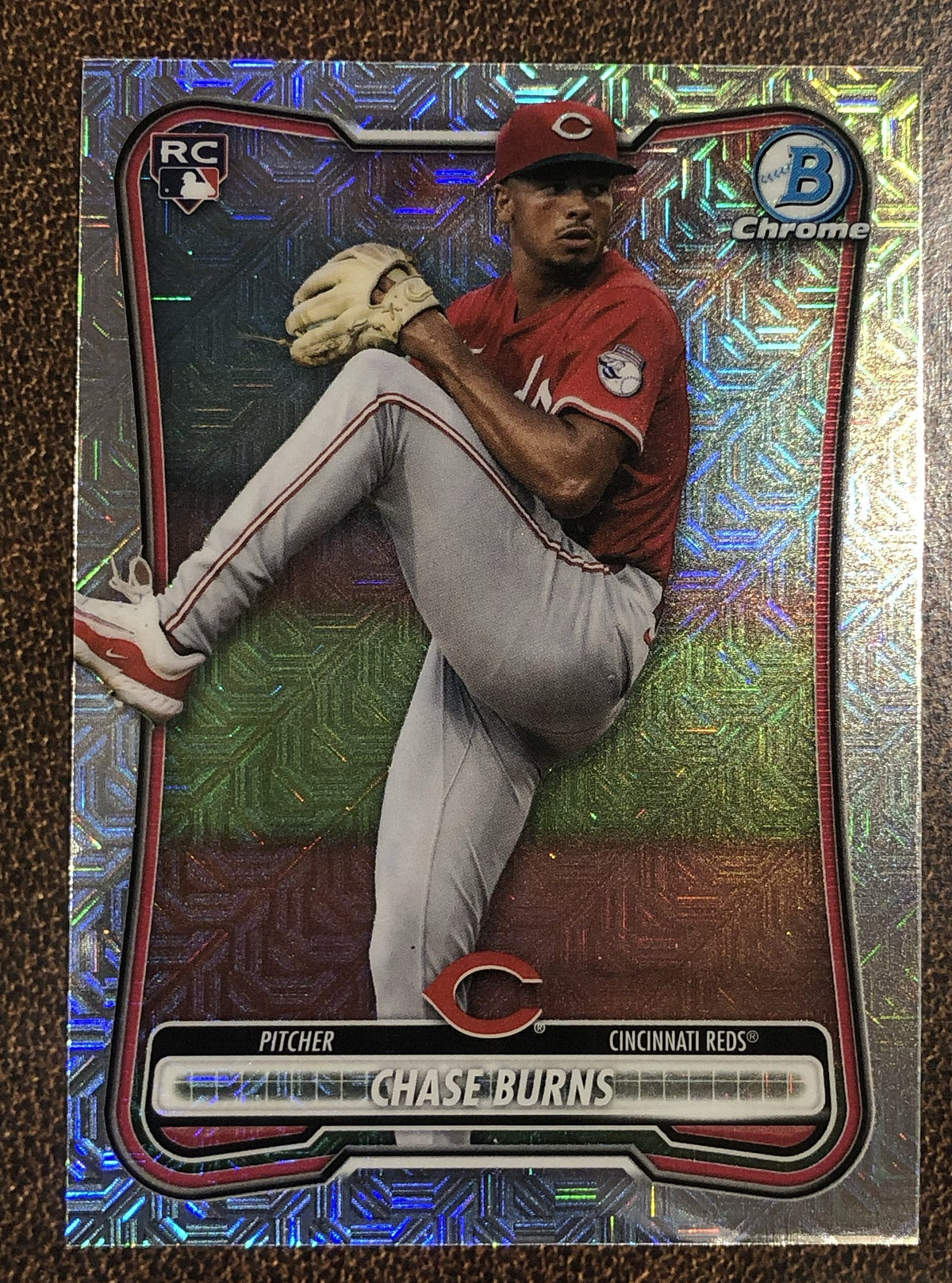Chase Burns - 2026 Bowman Chrome - Rookie MOJO - Reds