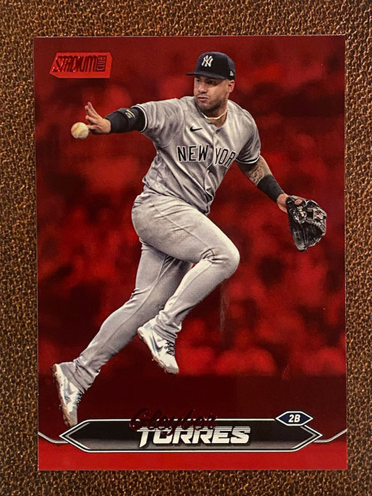 Gleyber Torres - 2024 Topps Stadium Club - Red Foil - Yankees