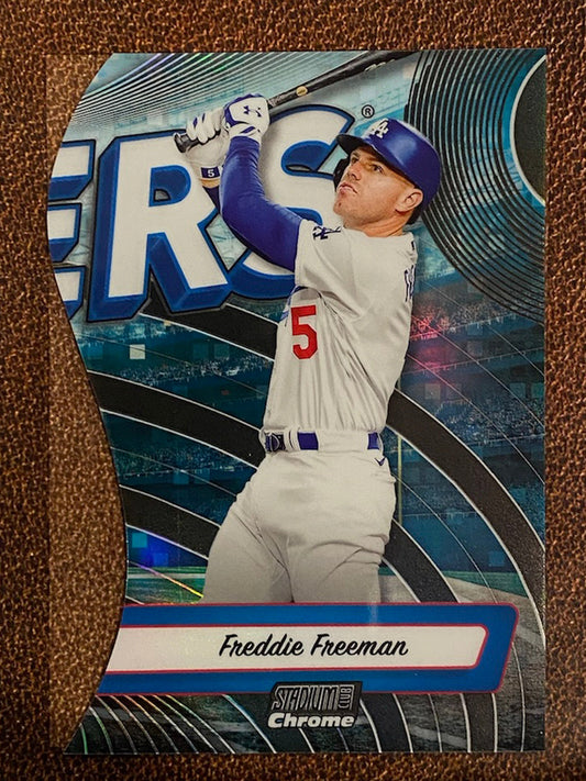 Freddie Freeman - 2024 Topps Stadium Club - Triumvirates Die Cut - Dodgers
