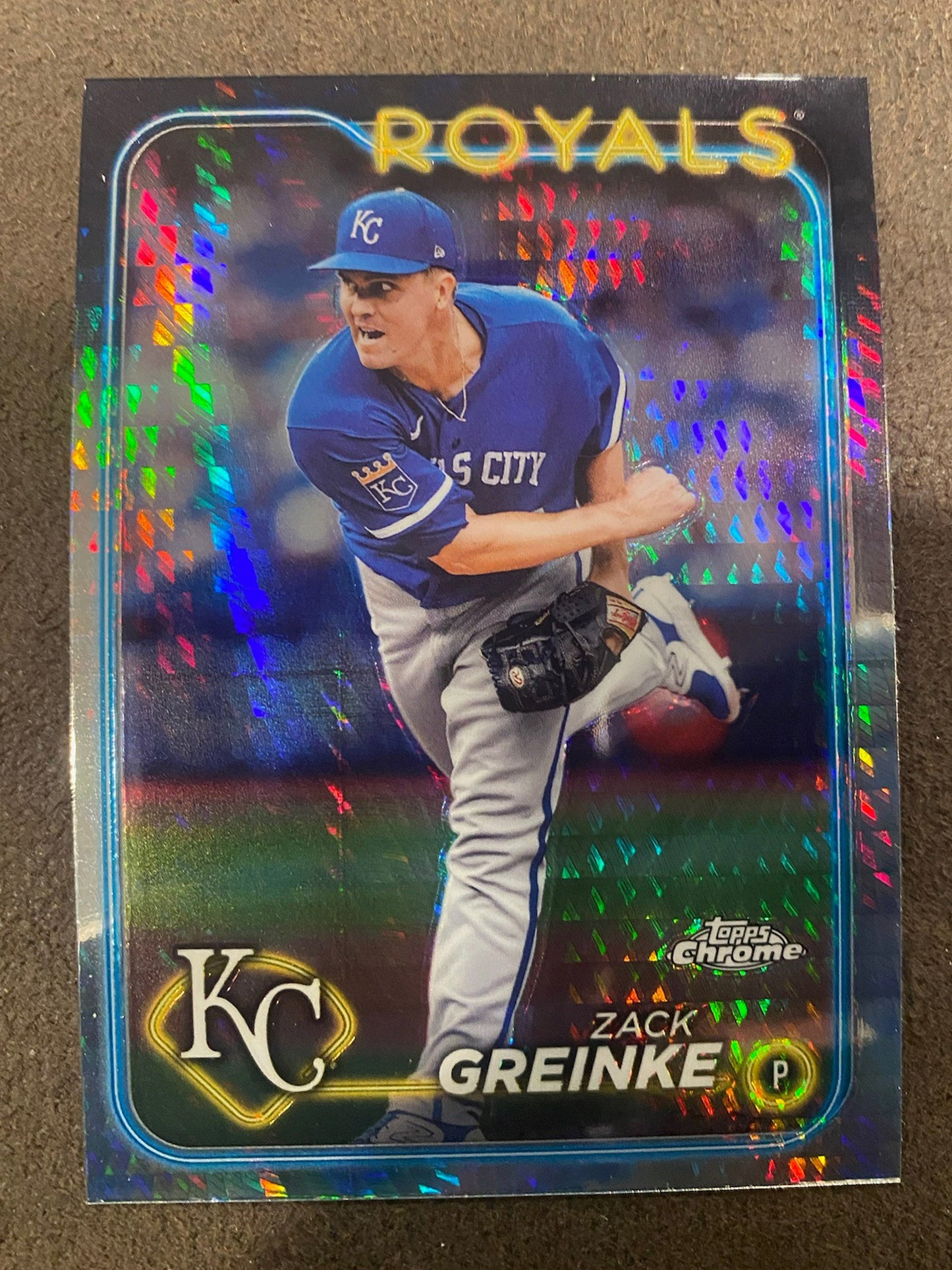 Zack Greinke - 2024 Topps Chrome - Prism Refractors - Royals