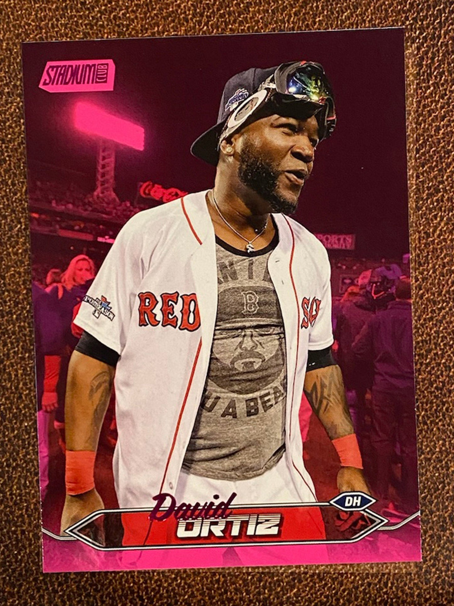 David Ortiz - 2024 Topps Stadium Club - Pink Foil - Red Sox