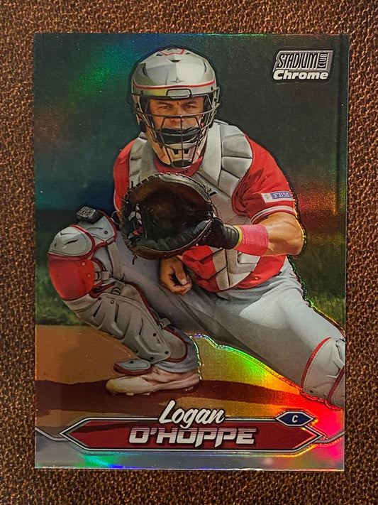 Logan O’Hoppe - 2024 Topps Stadium Club - Chrome Refractor - Angels