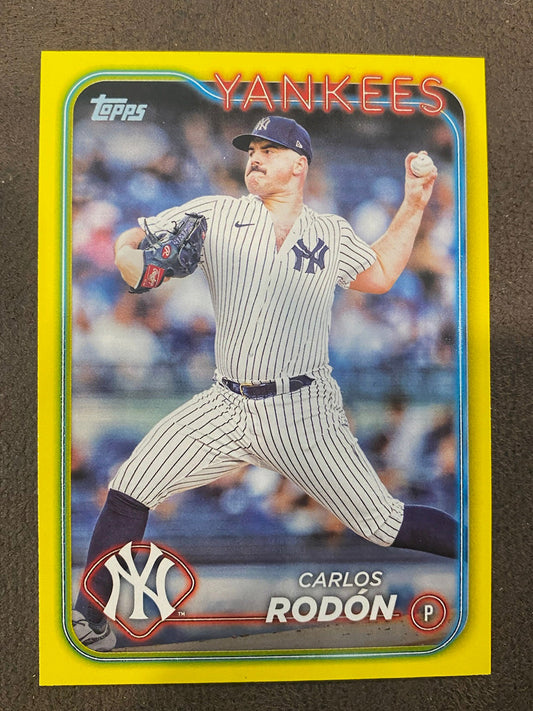 Carlos Rodon - 2024 Topps Series 2 - Yellow Parallels - Yankees