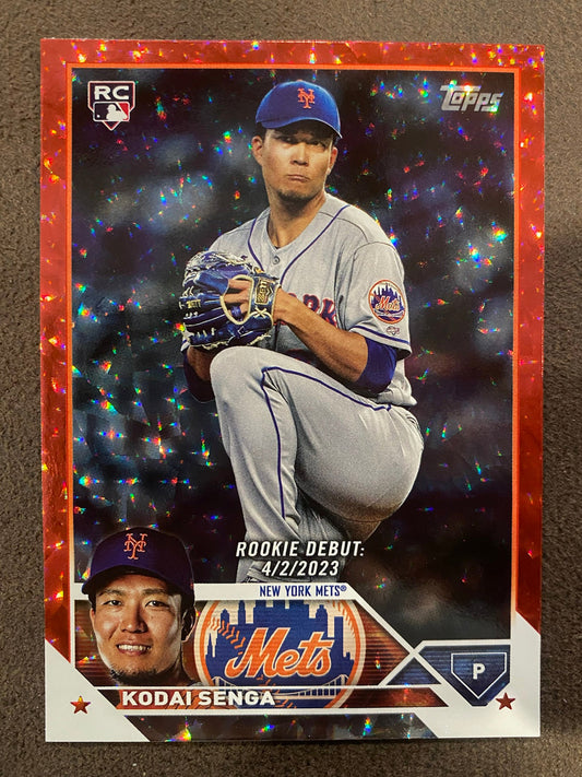 Kodai Senga - 2023 Topps Update - Red Foil /199 (Rookie Debut) - Mets