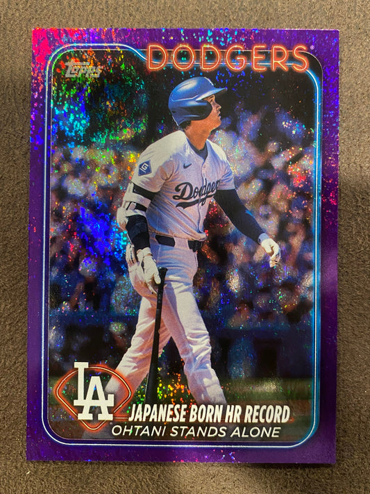 Shohei Ohtani - 2024 Topps Update - Purple /799 (HR Record) - Dodgers