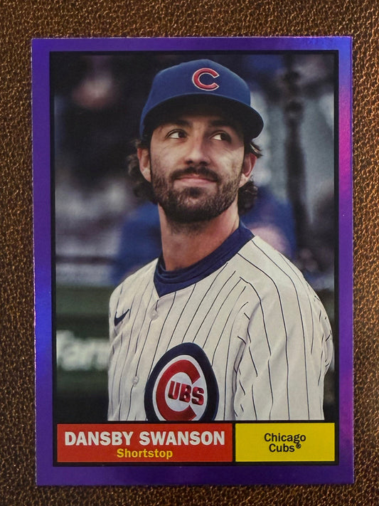 Dansby Swanson - 2024 Topps Archives - Purple Foil - Cubs