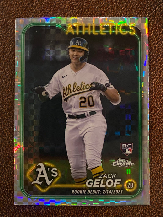 Zack Gelof - 2024 Topps Chrome Update - XFractor (Rookie Debut) - Athletics