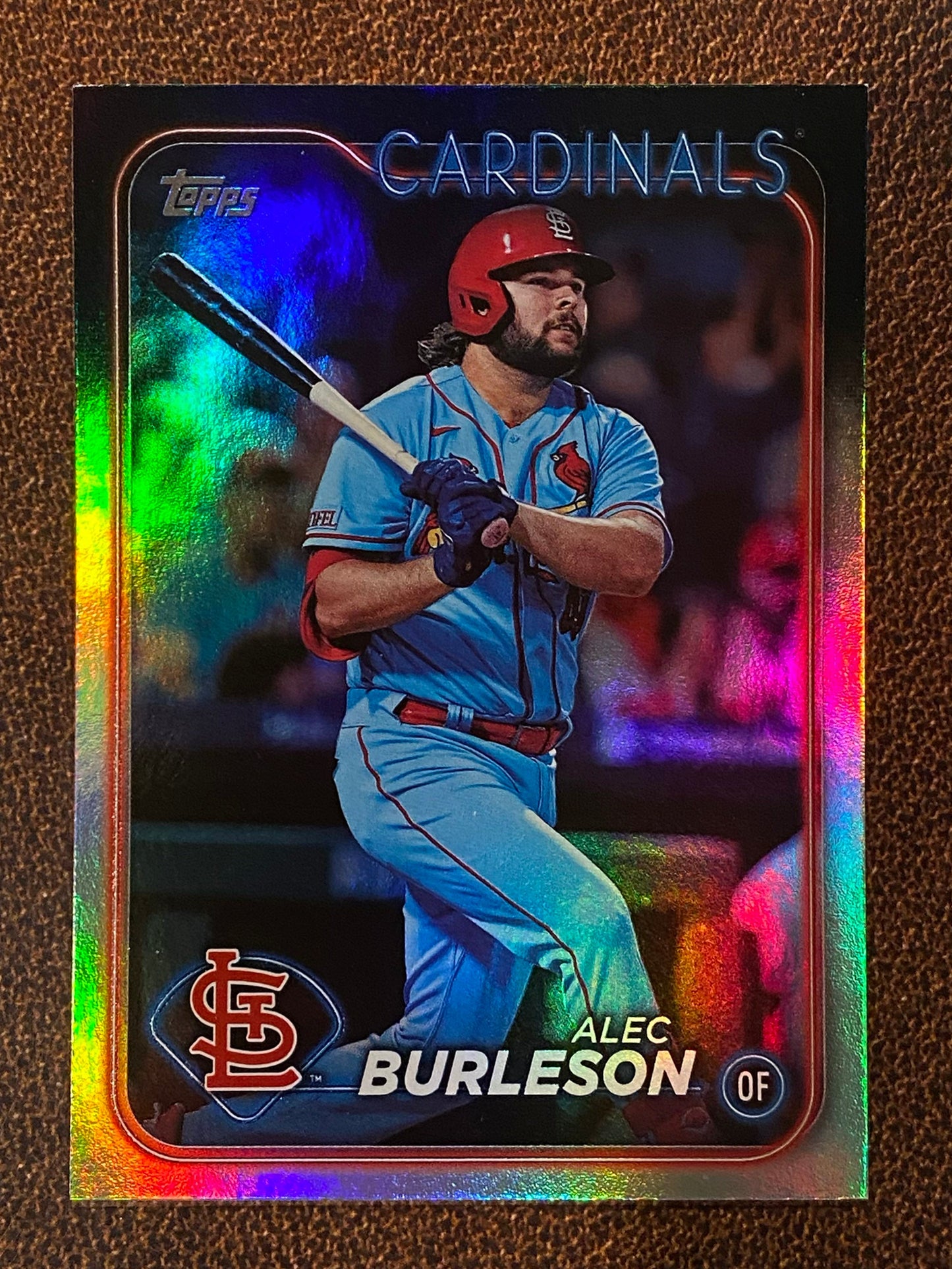 Alec Burleson - 2024 Topps Update - Rainbow Foil - Cardinals