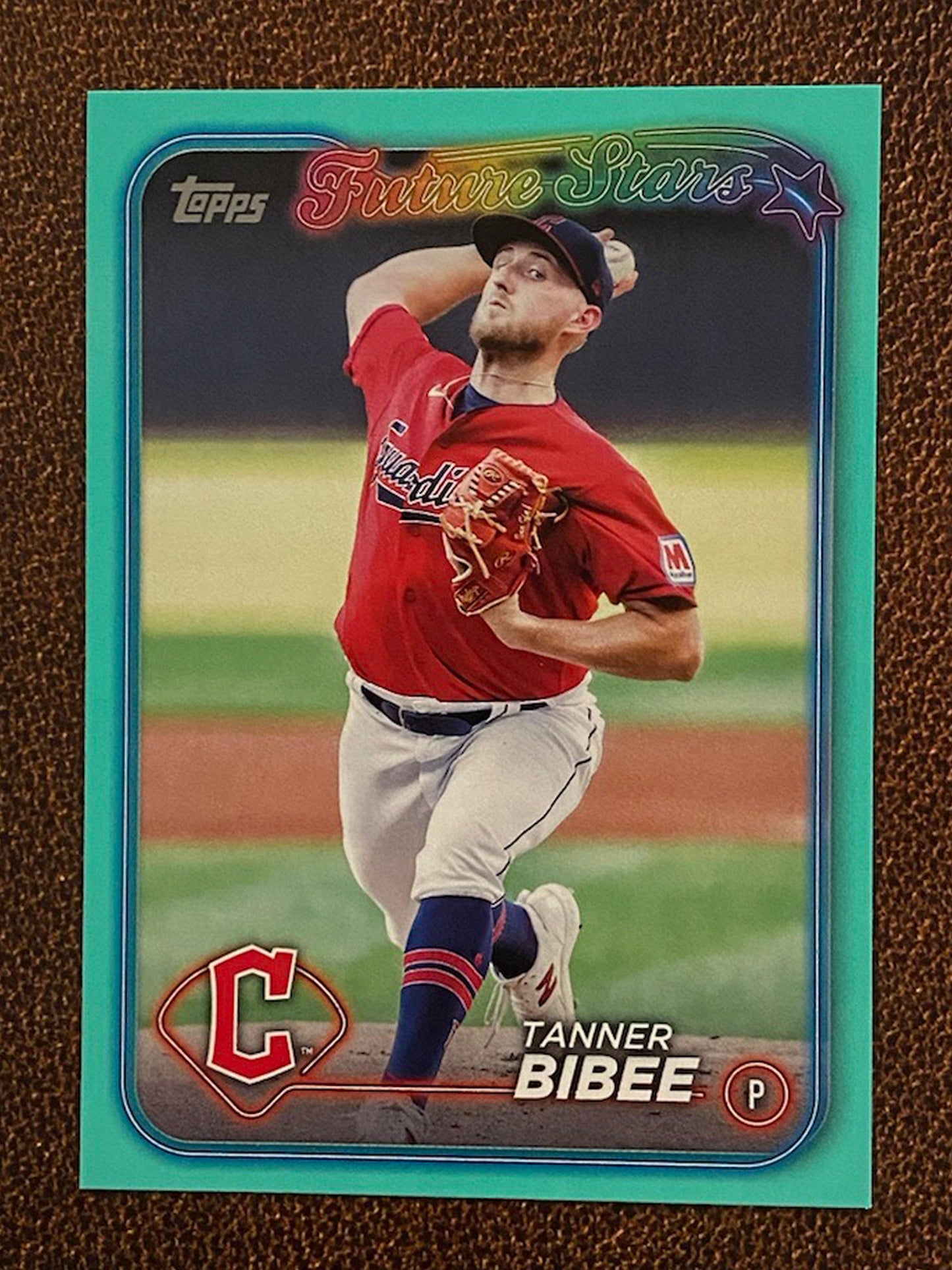 Tanner Bibee - 2024 Topps Series 2 - Aqua Parallel - Guardians