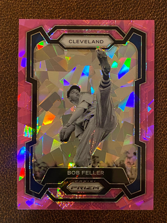 Bob Feller - 2024 Panini Prizm - Pink Ice Mega - Guardians