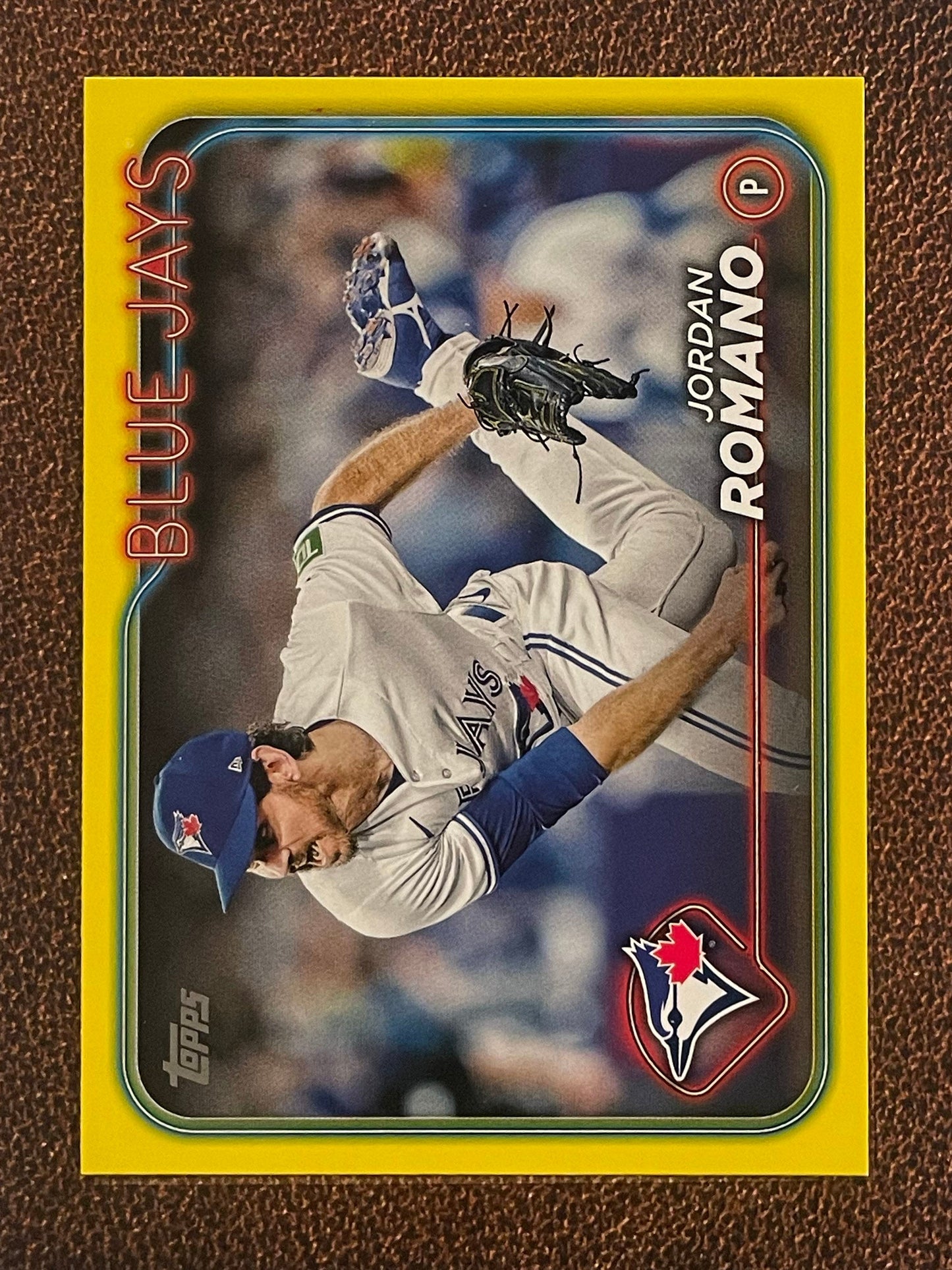 Jordan Romano - 2024 Topps Series 1 - Yellow Parallel - Blue Jays