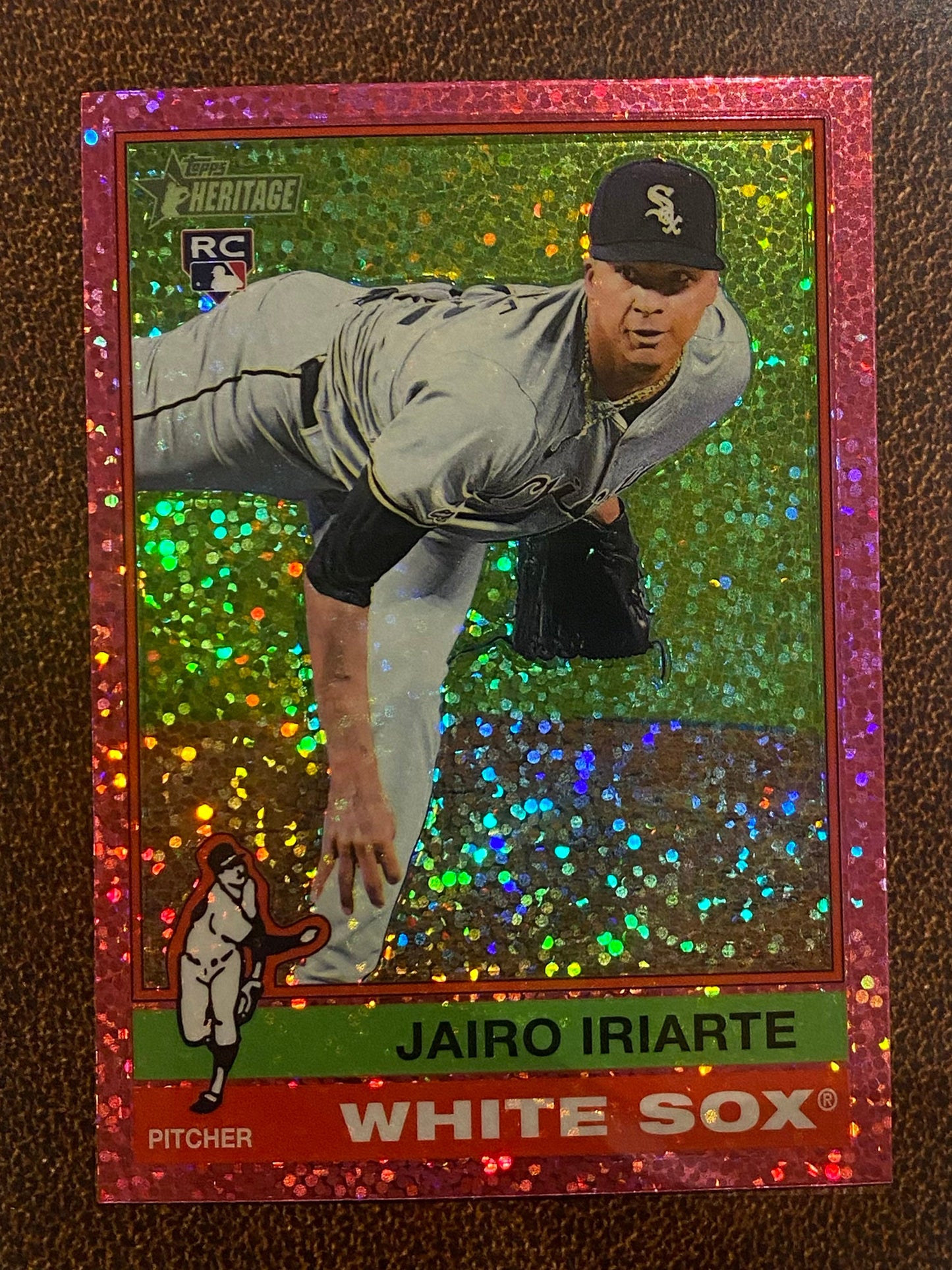 Jairo Iriarte - 2025 Topps Heritage - Pink Sparkle - White Sox