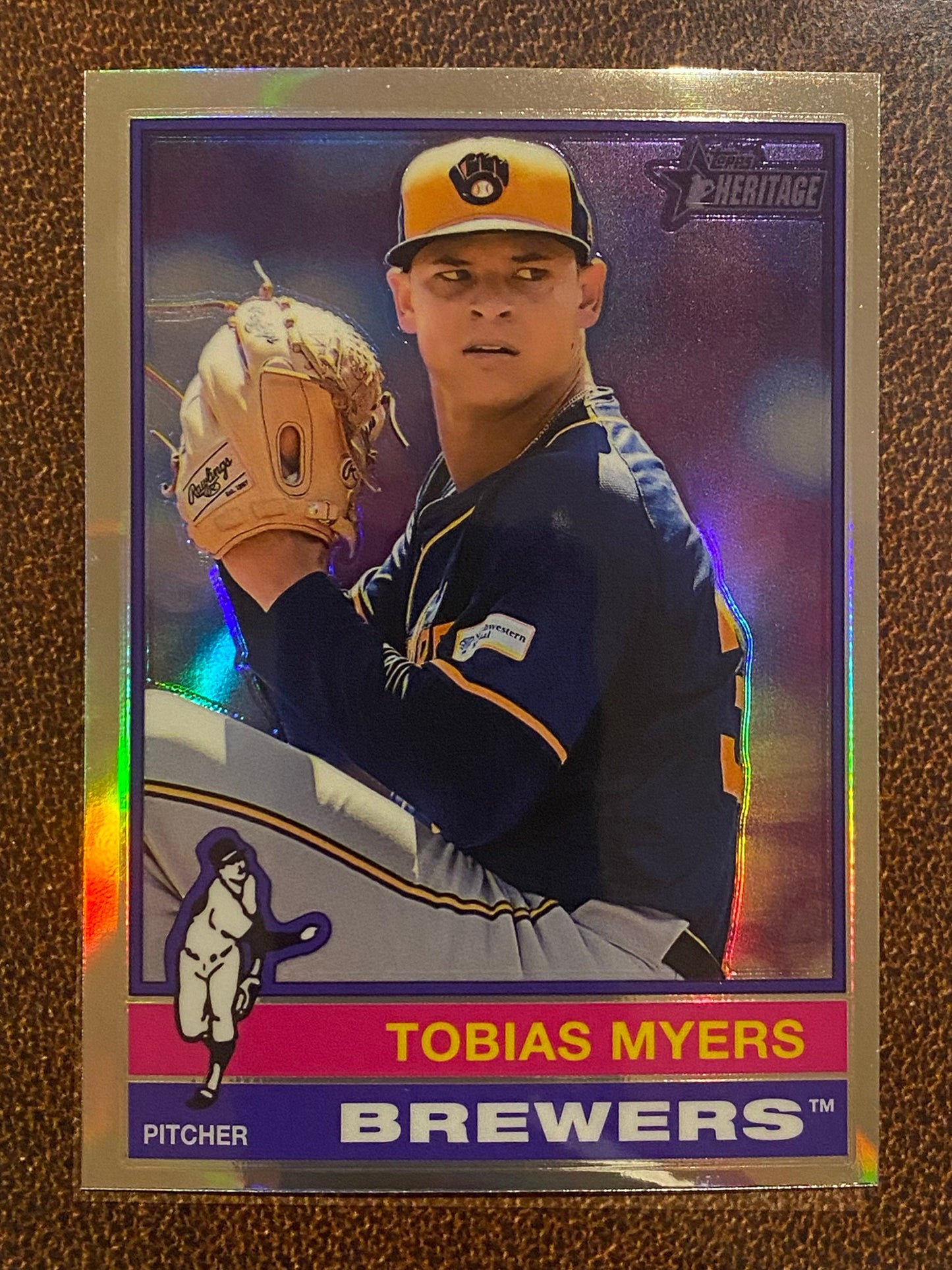 Tobias Myers - 2025 Topps Heritage - Refractor - Brewers