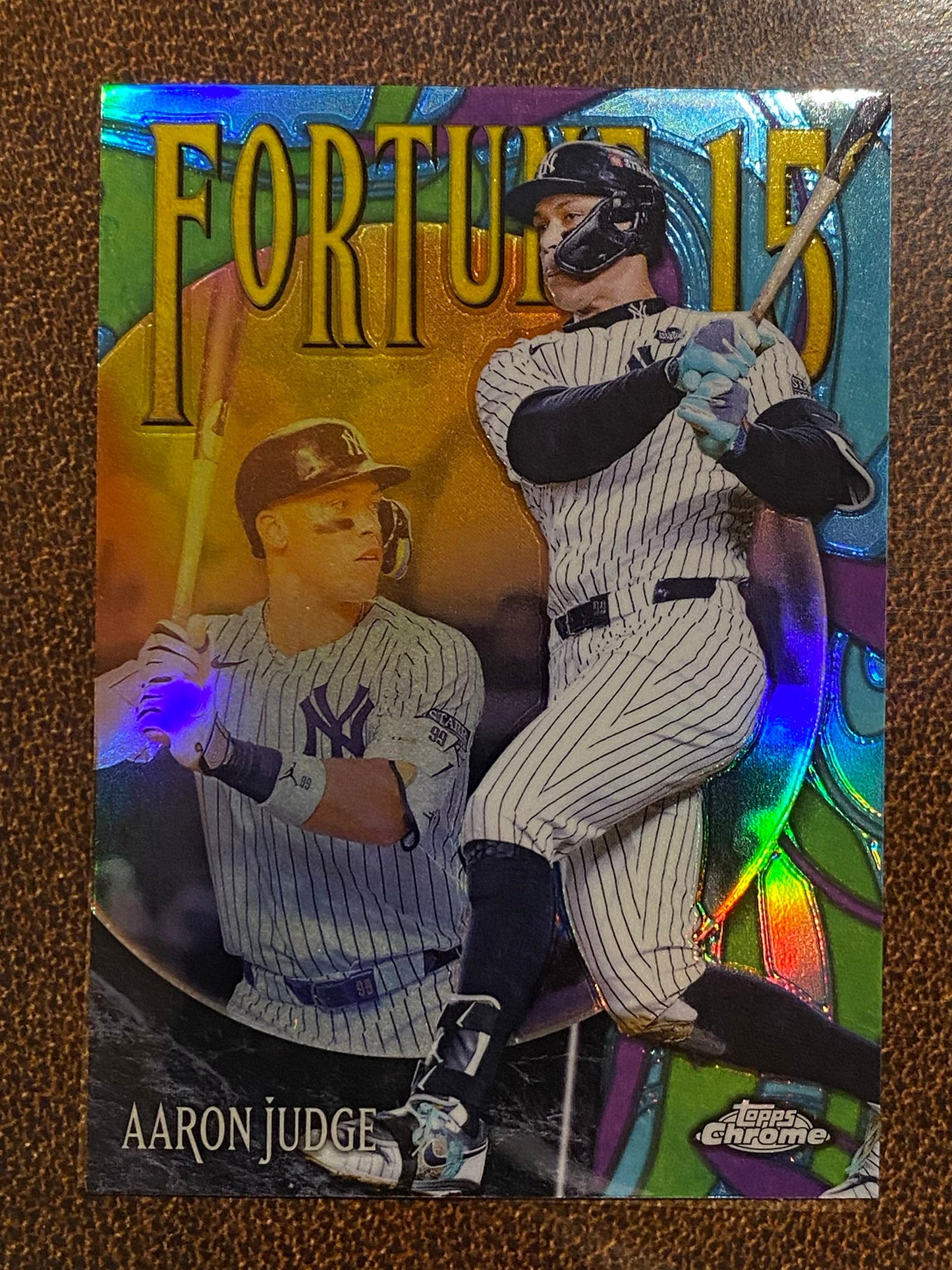 Aaron Judge - 2025 Topps Chrome - Fortune 15 - Yankees