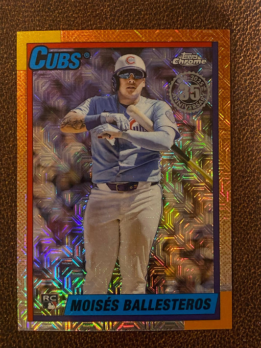 Moises Ballesteros - 2025 Topps Update - 1990 Mojo Refractor - Cubs