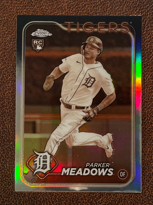 Parker Meadows - 2024 Topps Chrome - Sepia Refractor - Tigers