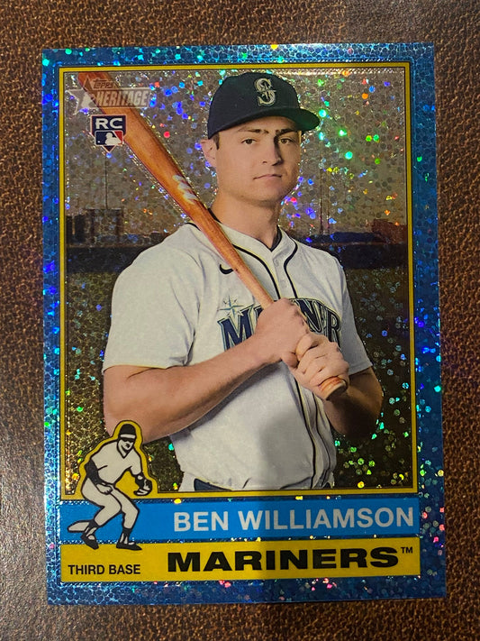 Ben Williamson - 2025 Topps Heritage High Number - Blue Sparkle - Mariners