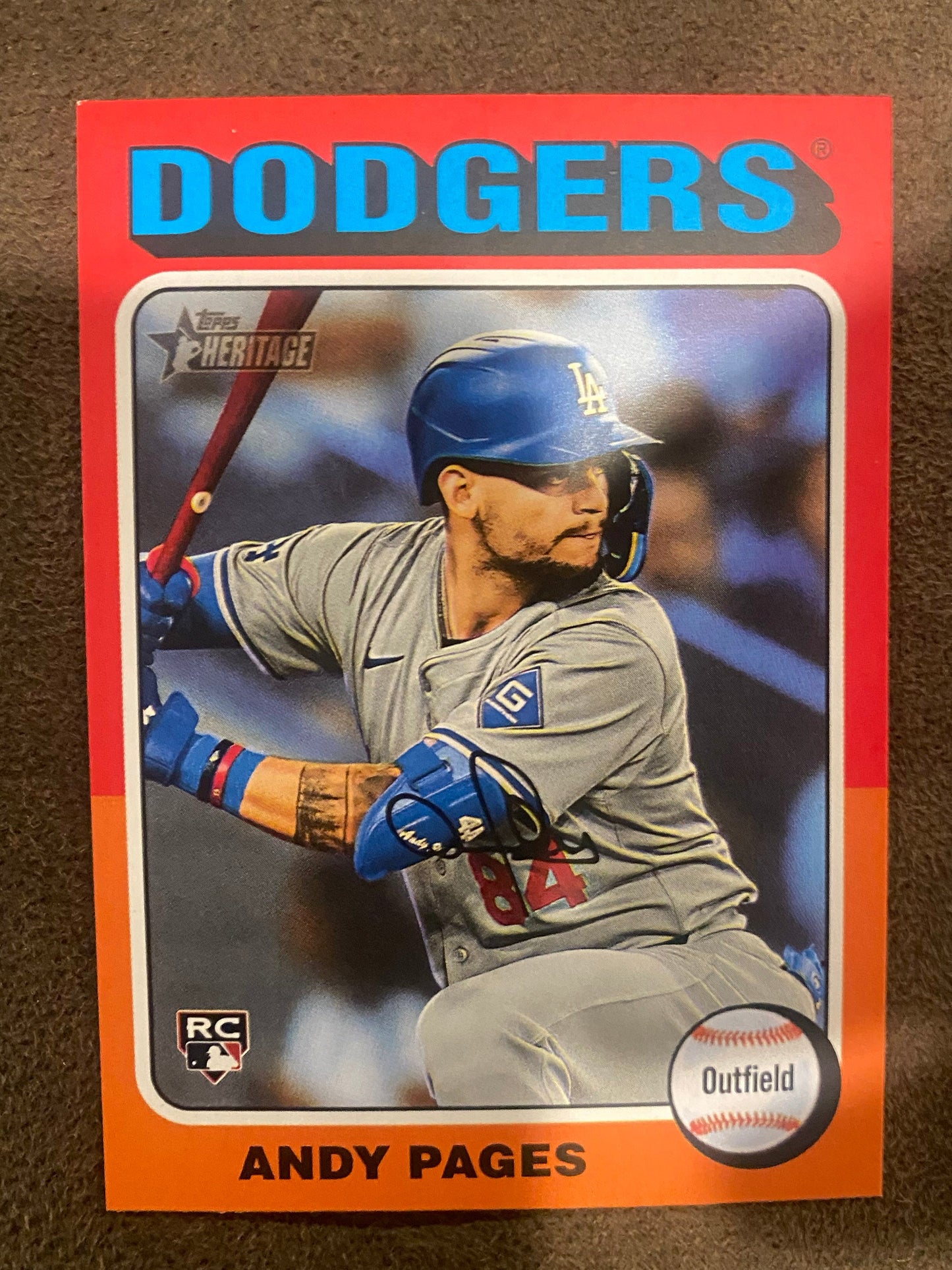 Andy Pages - 2024 Topps Heritage High Number - Base - Dodgers
