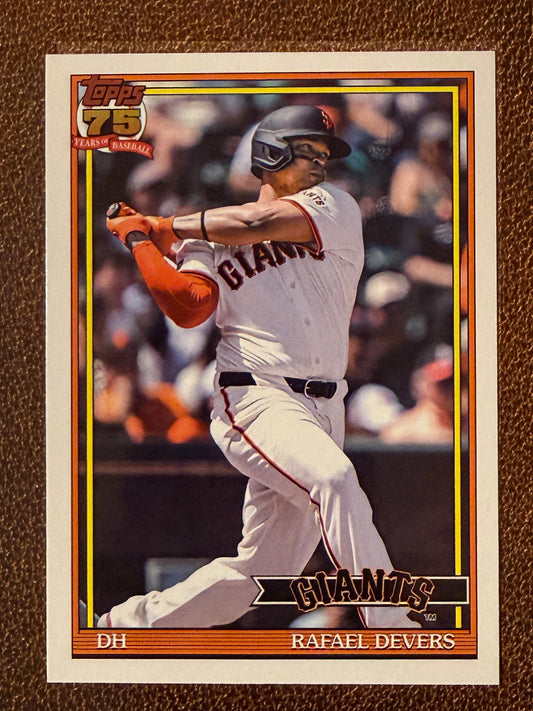 Rafael Devers - 2026 Topps Series 1 - 1991 Insert - Giants