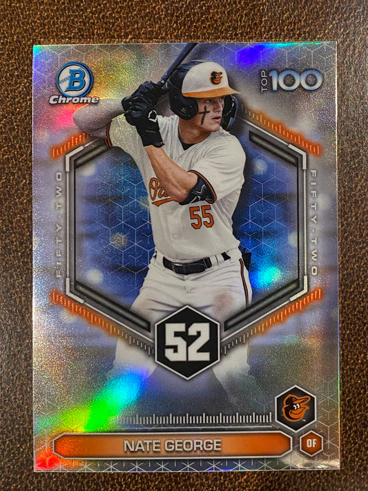 Nate George - 2026 Bowman - Scouts Top 100 Insert - Orioles
