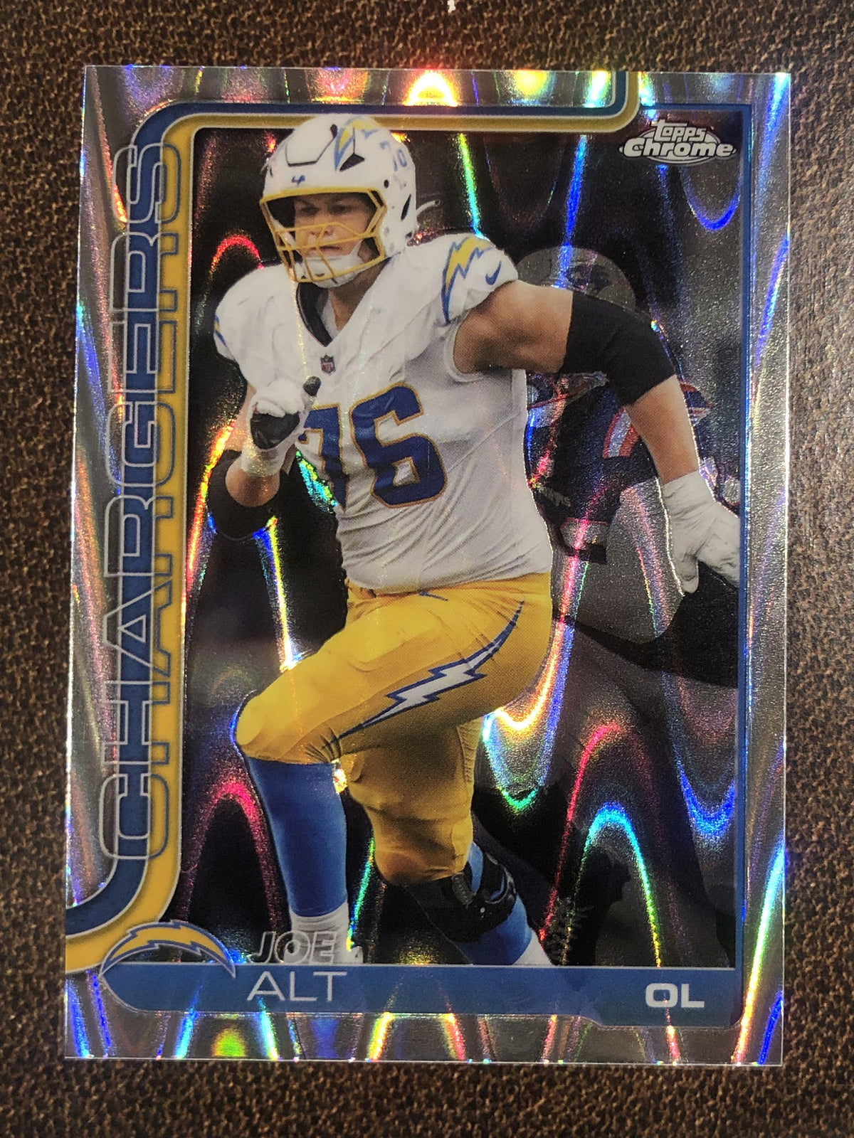 Joe Alt - 2025 Topps Chrome - Raywave Refractor - Chargers