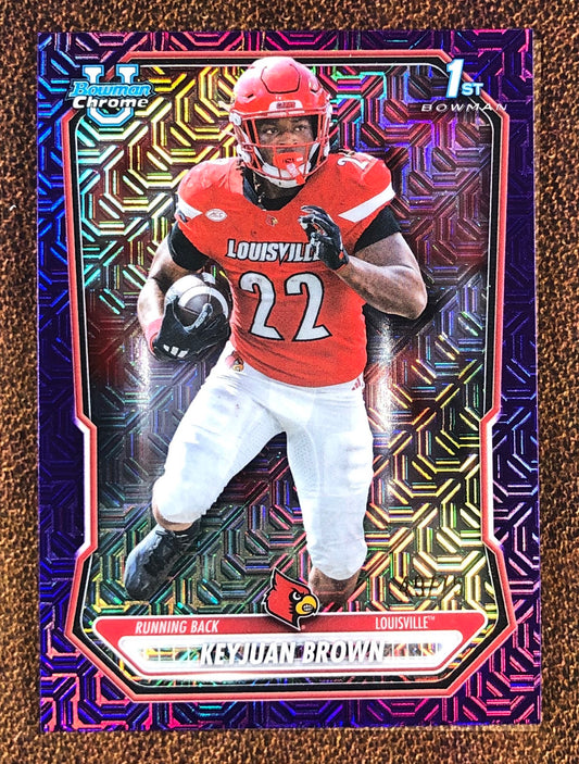 Keyjuan Brown - 2026 Bowman - PURPLE 1st MOJO /75 - Louisville