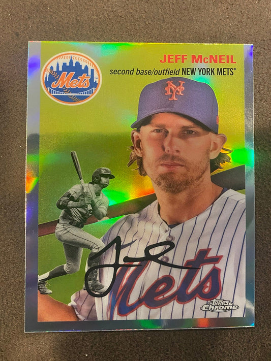 Jeff McNeil - 2023 Topps Chrome Platinum - Refractor - Mets